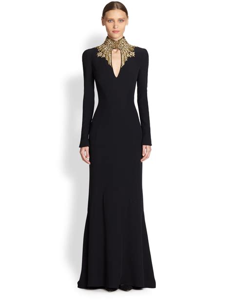 alexander mcqueen black dress